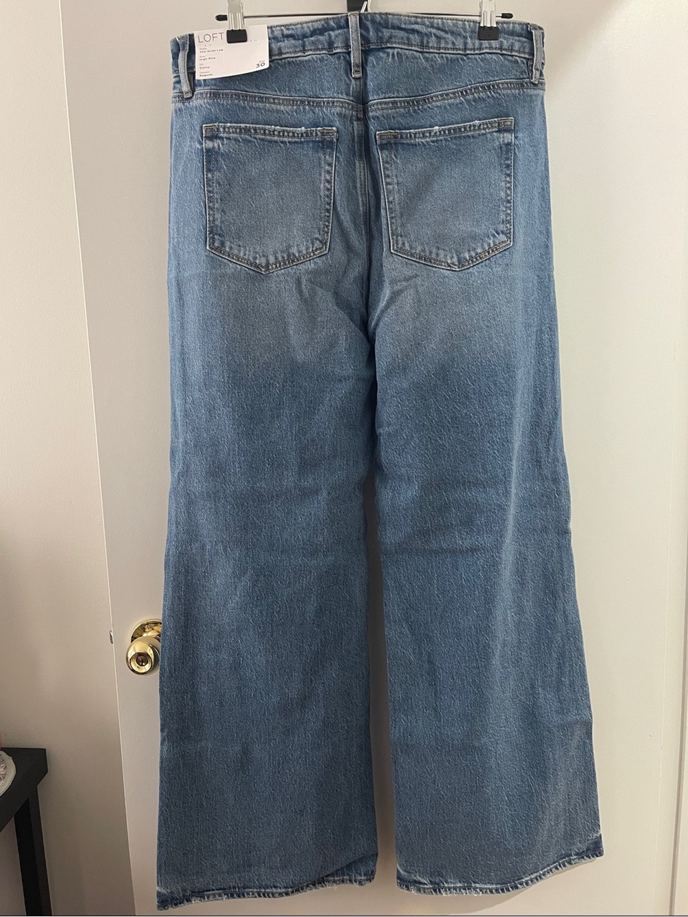 LOFT Light Blue Wide-Leg Jeans Size 30/10